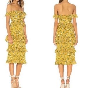 Tularosa floral dress. Size Med